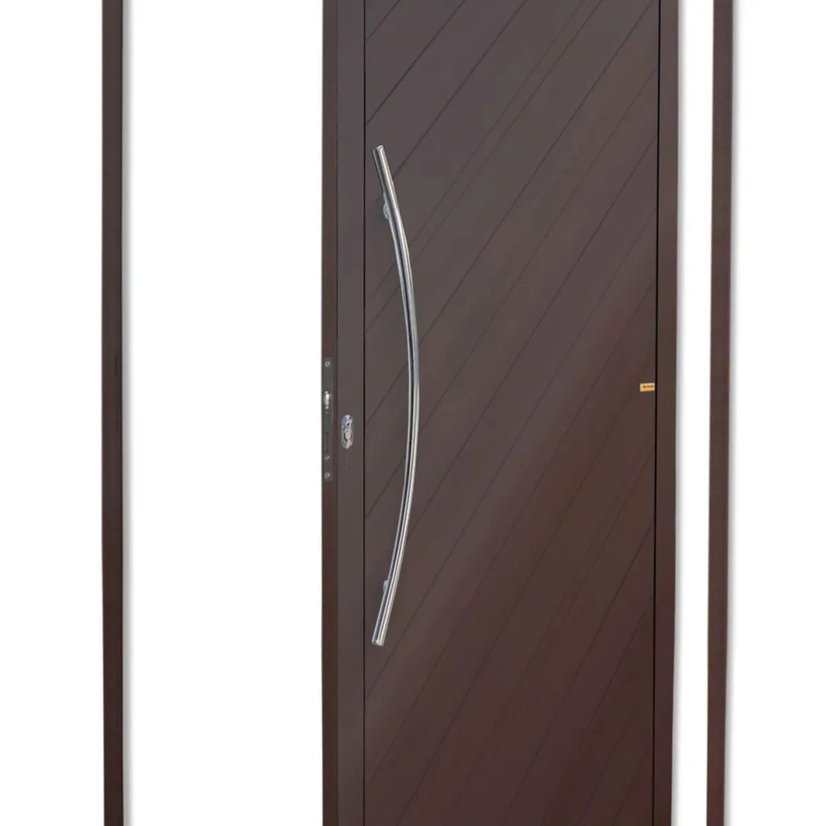 Porta Pivotante Alumínio Corten Esquerda 210x120x4,6cm Savana, marca Brimak - Foto Principal