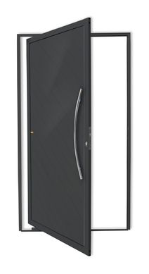 Porta Pivotante Alumnio Cinza Direita 210x120x4,6cm Savana