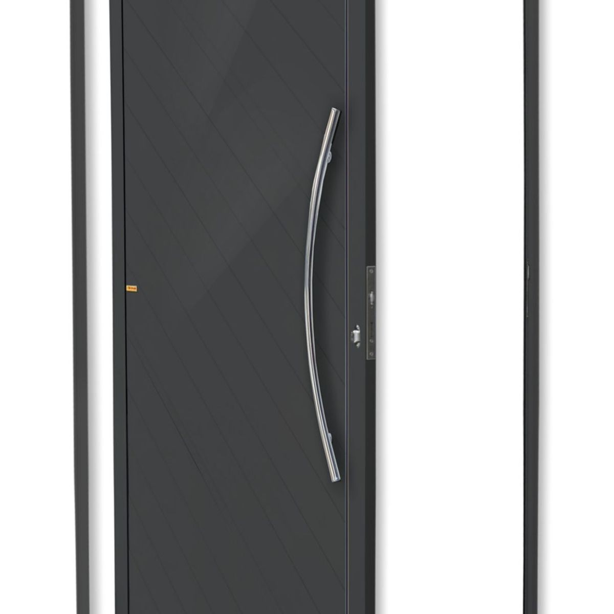 Porta Pivotante Alumínio Cinza Direita 210x120x4,6cm Savana, marca Brimak - Foto Principal