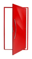 Porta Pivotante Alumínio Vermelho Esquerda 210x120x4,6cm Savana