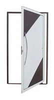 Porta Pivotante Alumínio Mix Corten Esquerda 210x120x4,6cm Savana