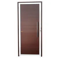Porta Lambri Puxador Alumínio Mix Corten Direita 210x80x4,6cm Super 25