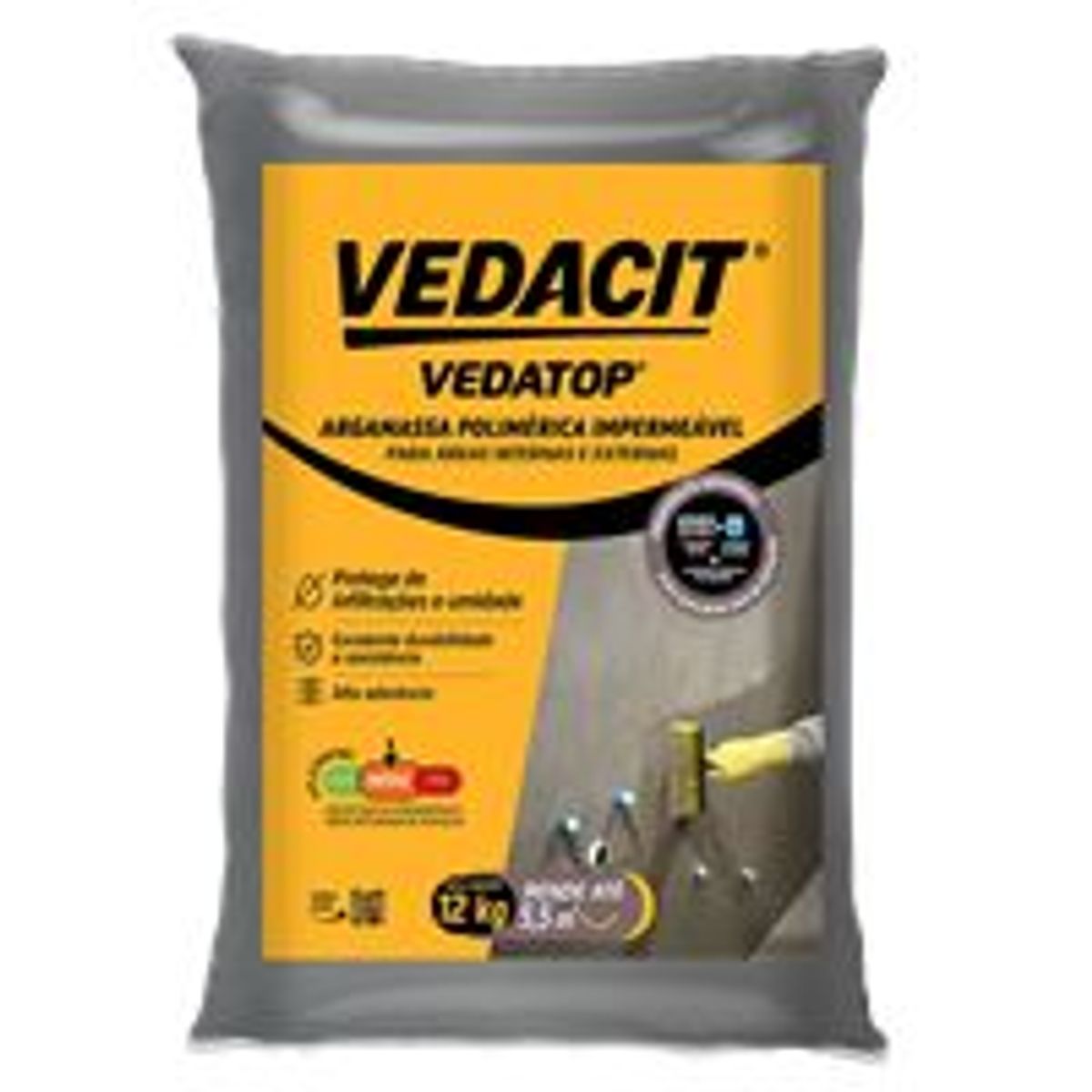 Vedacit Argamassa Polimerica Semi Flexivel Vedatop Saco 12 Kg, marca Vedacit - Foto Principal