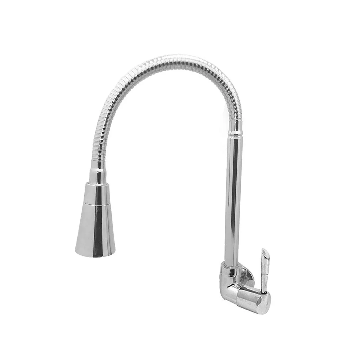 Torneira para Cozinha com Acionamento 1/4 Volta com Tubo Flexível e 2 Jatos de Dispersão Parede, marca Bognar Metais - Foto 2