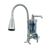Torneira para Cozinha com Acionamento 1/4 Volta Tubo Flexível e 2 Jatos de Dispersão Filtro Parede