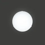 Plafon em Vidro Redondo para 1 Lâmpada Clean 25cm Branco