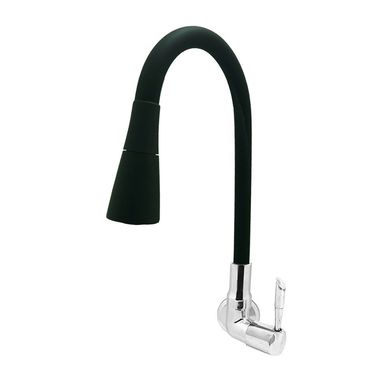 Torneira para Cozinha com Acionamento 1/4 Volta com Tubo Flexvel e 2 Jatos de Disperso Parede