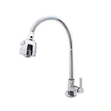 Torneira para Cozinha com Acionamento 1/4 Volta com Tubo Flexvel e 2 Jatos de Disperso Bancada