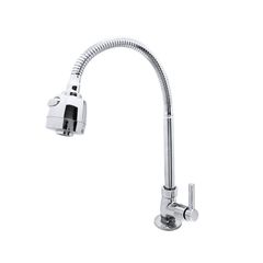 Torneira para Cozinha com Acionamento 1/4 Volta com Tubo Flexível e 2 Jatos de Dispersão Bancada