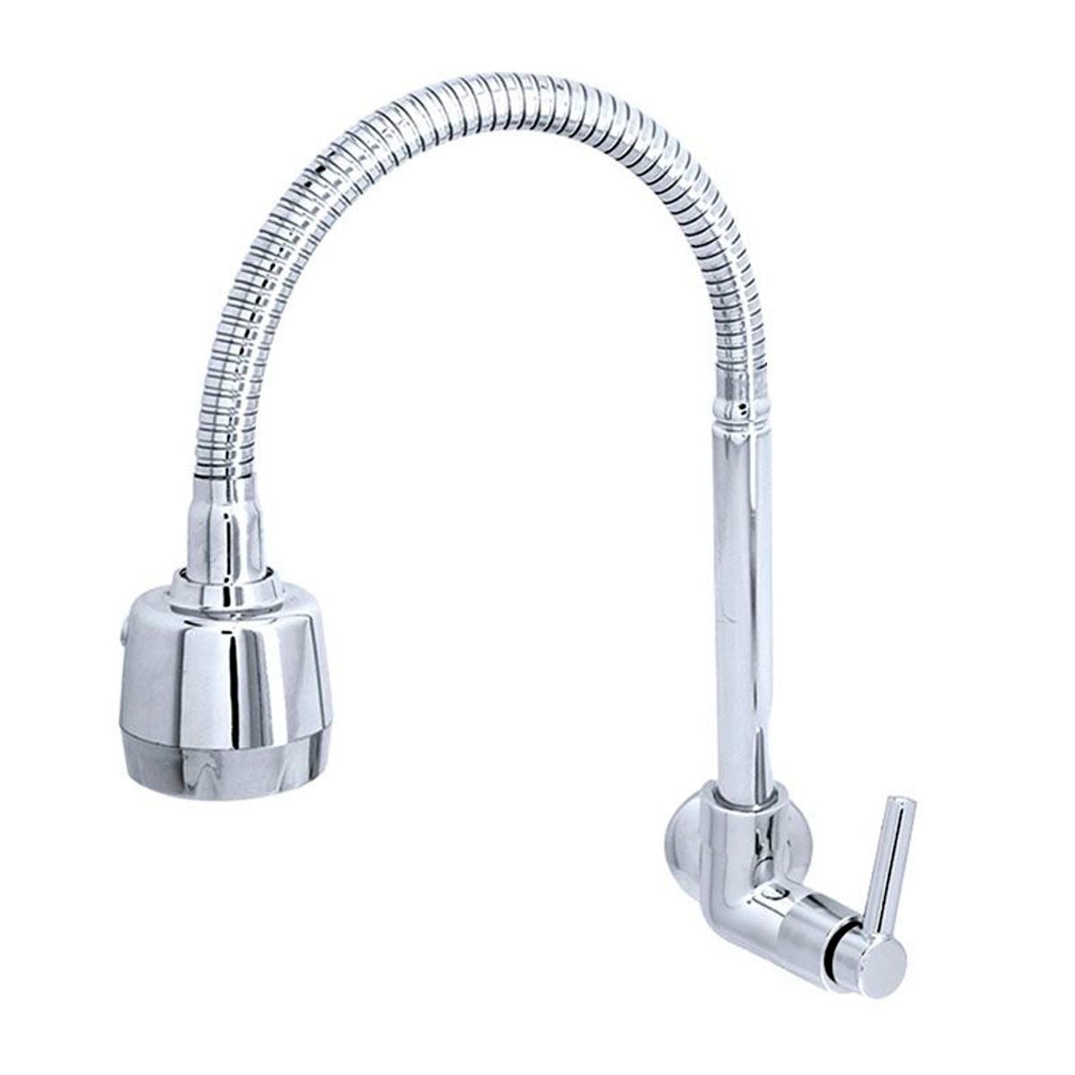 Torneira para Cozinha com Acionamento 1/4 Volta com Tubo Flexível e 2 Jatos de Dispersão Parede, marca Bognar Metais - Foto Principal