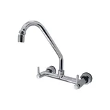 Misturador para Água Quente e Fria para Cozinha Acionamento 1/4 de Volta Modelo Parede