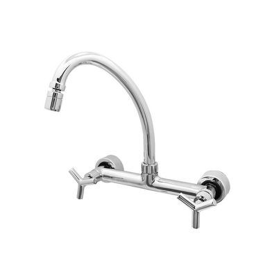 Misturador para gua Quente e Fria para Cozinha Acionamento 1/4 de Volta Modelo Parede