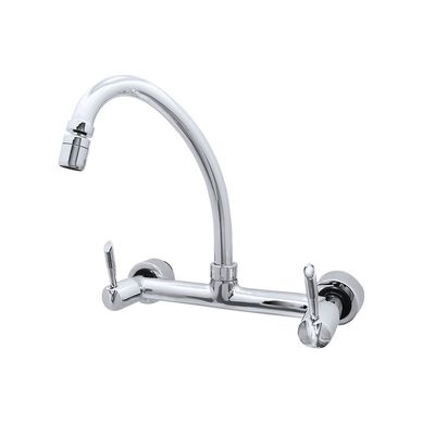 Misturador para gua Quente e Fria para Cozinha Acionamento 1/4 de Volta Modelo Parede