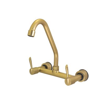Misturador para gua Quente e Fria para Cozinha Acionamento 1/4 de Volta Modelo Parede