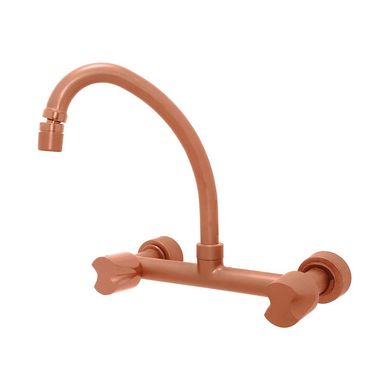 Misturador para gua Quente e Fria para Cozinha Acionamento 1/4 de Volta Modelo Parede