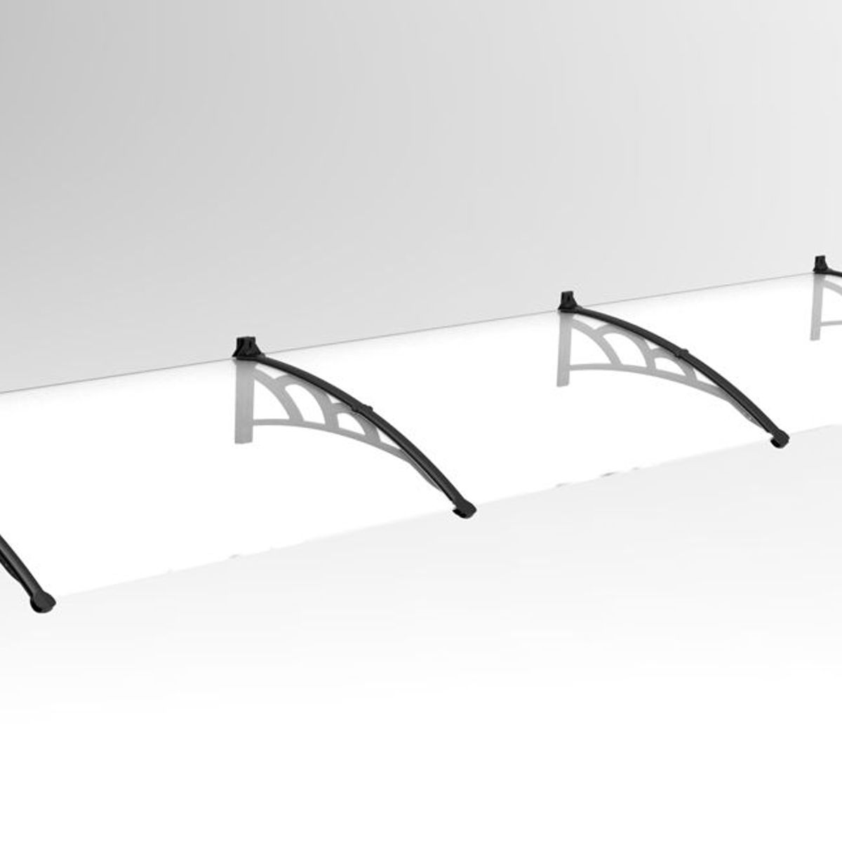 Toldo Versatil 80X60cm Preto/Cristal, marca Organize - Foto 2