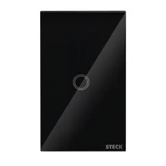 Interruptor Smarteck 4X2" 1 Módulo Touch Preto