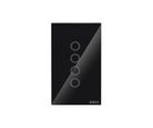 Interruptor Smarteck 4X2" 4 Módulos Touch Preto