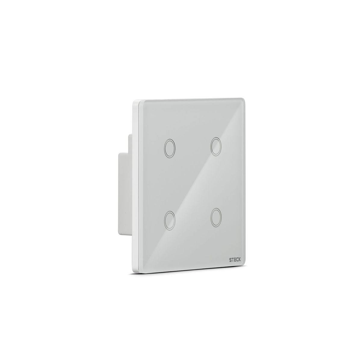 Interruptor Smarteck 4X4" 4 Módulos Touch Branco, marca  - Foto 2
