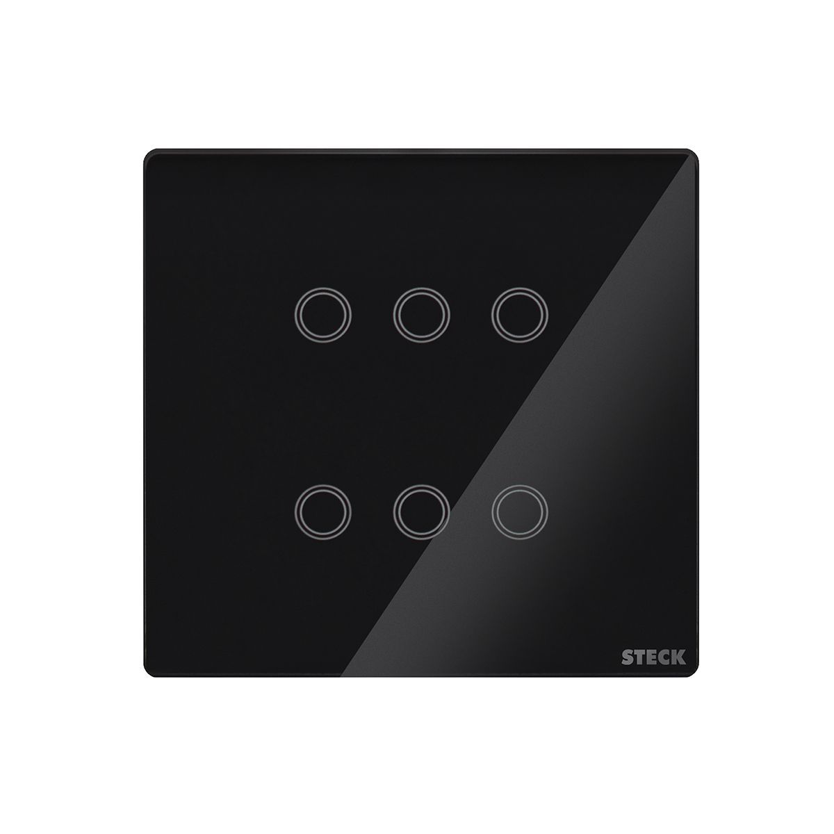 Interruptor Smarteck 4X4" 6 Módulos Touch Preto, marca  - Foto Principal