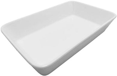 Refratrio de Porcelana Lnea Branco 20X15X5Cm