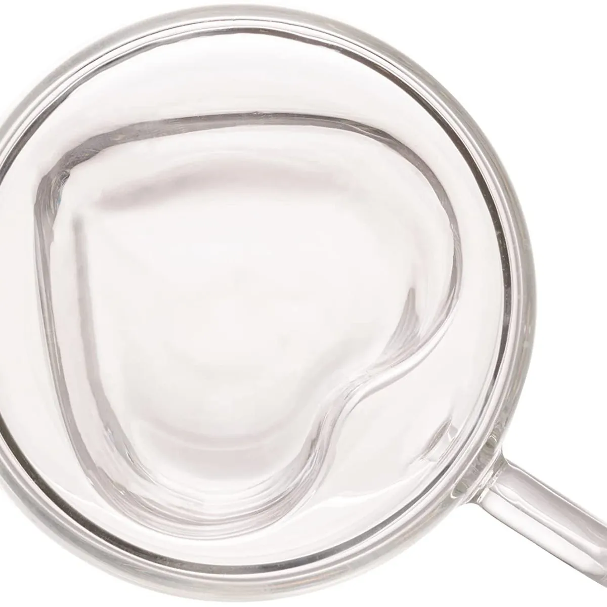 Conjunto 2 Xícaras para Café Dupla Parede de Vidro Borossilicato Resistente a Calor Heart 80Ml, marca Lyor - Foto 2