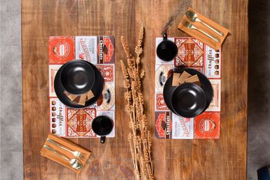 Americano Pvc Print Latas Vintage