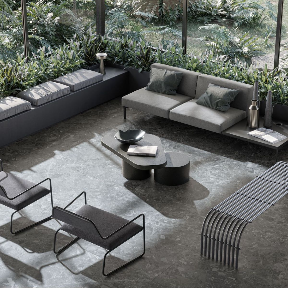 Porcelanato Ceppo Mt Rt 119,5X119,5 Cx2,85 Roca, marca Roca - Foto Principal