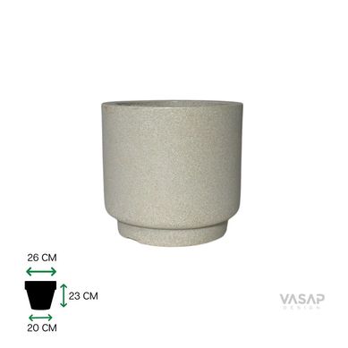 Vaso Cumbuca Alo P Branco Marmore Vasap