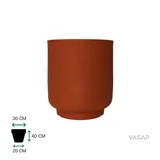 Vaso Cumbuca Alo G Terracota