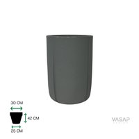 Vaso Karaja 42 Cinza Claro