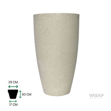 Vaso Vietnamita 50 Branco Marmore Vasap