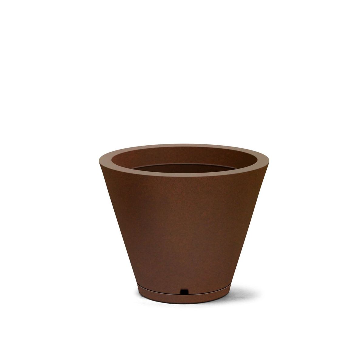 Vaso Cone Petra 30 Ferrugem Com Prato Nutriplan, marca Nutriplan - Foto Principal