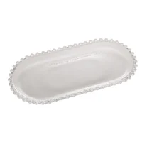 Travessa Cristal Oval Pearl 30x15x2cm