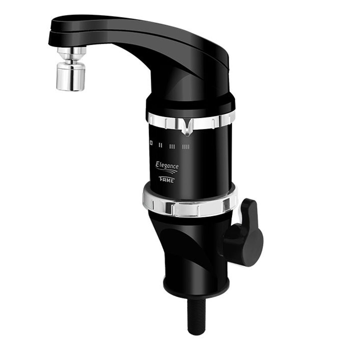Fame - Torneira Eletrica 4 Temperaturas Elegance Preta 127V/4800W Bancada Fame