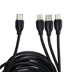 Cabo Tipo C 3 X 1 Micro Tipo-C 8P 3M Pt