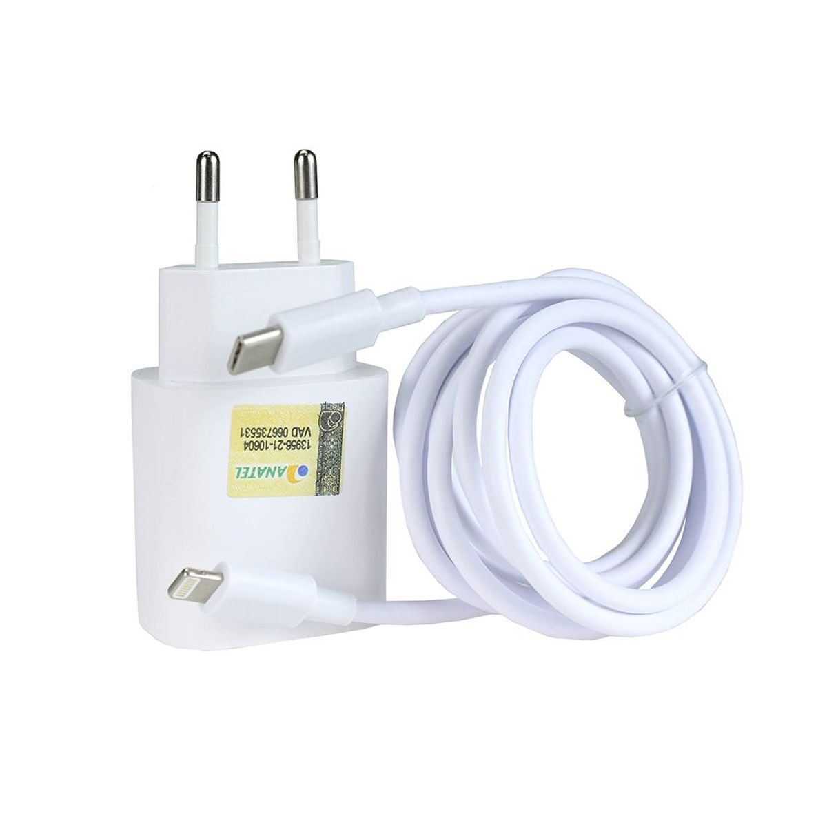 Carregador Parede Cabo Usb Tipo C Iphone, marca Comp - Foto Principal