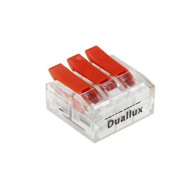 Conector Emenda 3 Polos 6Mm 4 Pcs