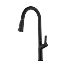 Monocomando Cozinha Vera com Extensivel Preto Fosco Sensi Dacqua