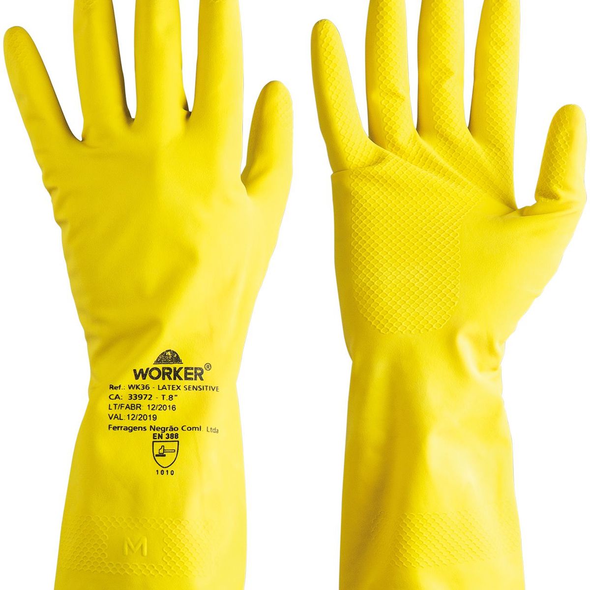 Luva de Latex Natural Wk36 Latex Sensitive Tam. G Worker, marca Worker - Foto Principal