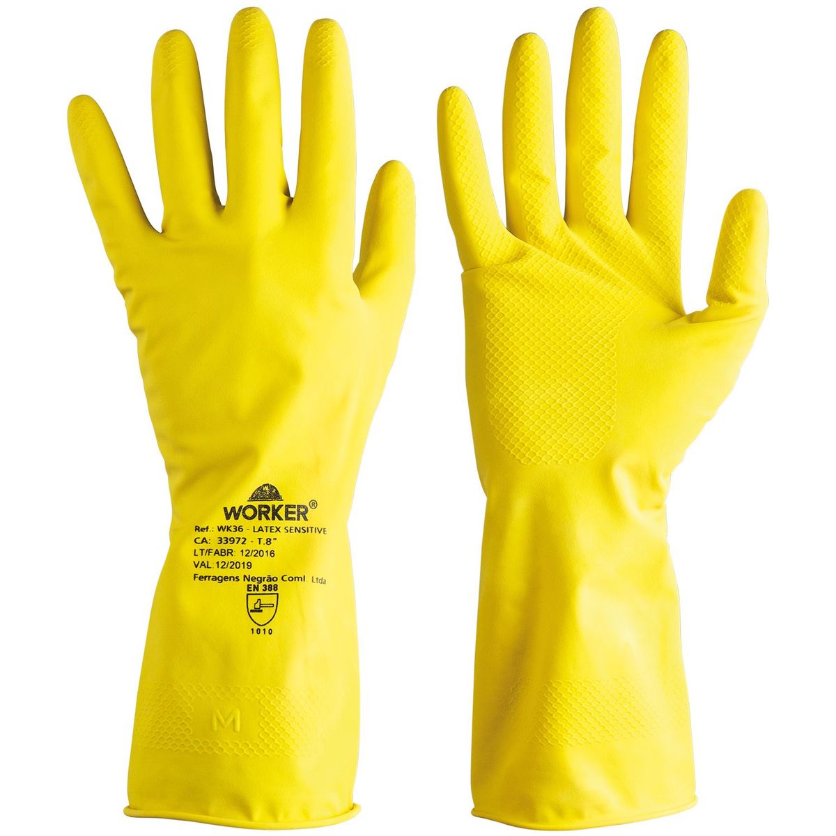 Luva de Latex Natural Wk36 Latex Sensitive Tam. G Worker, marca Worker - Foto Principal