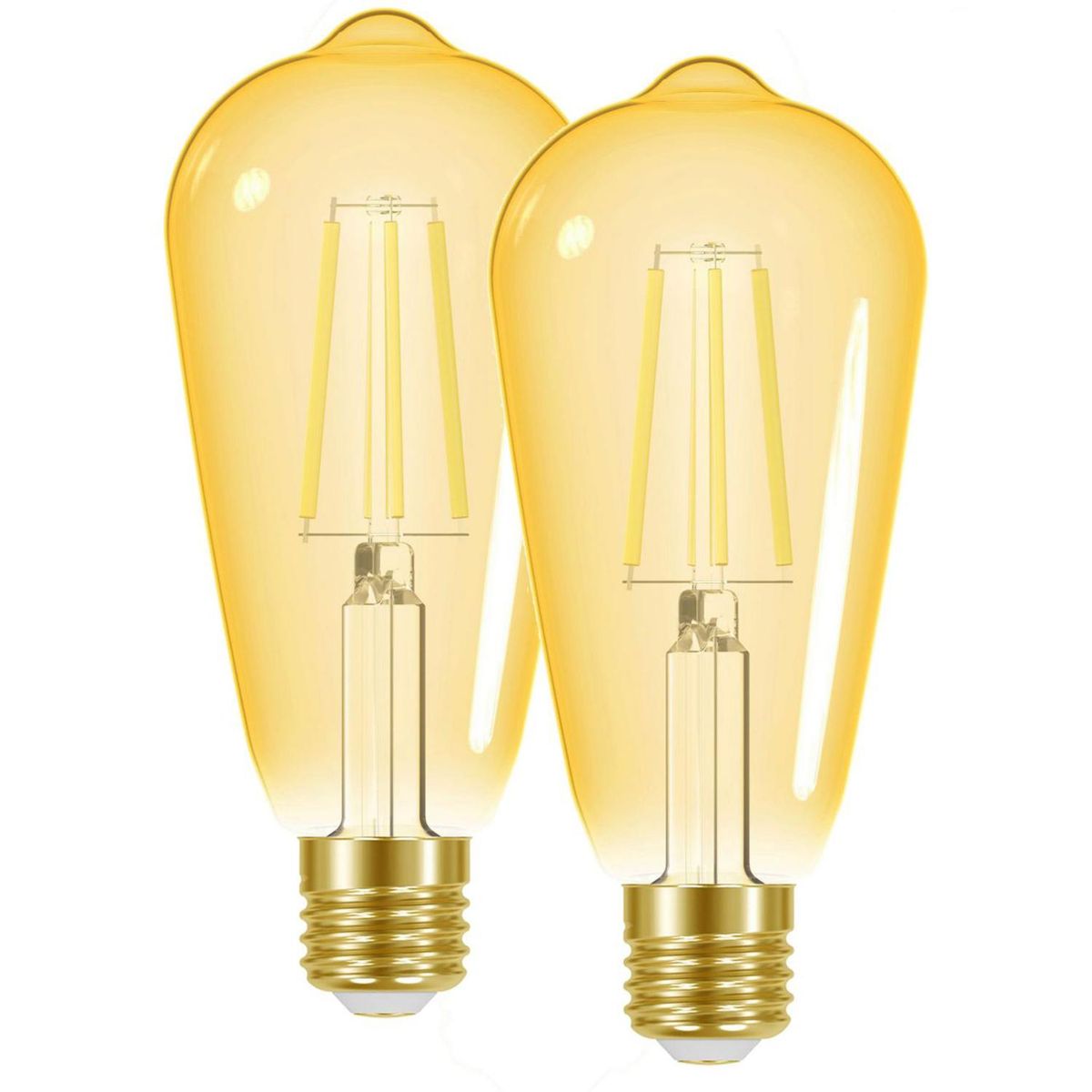 Pacote com 2 Lâmpadas Led Fil St64 E27 Am Spotlight Dairu, marca Dairu - Foto Principal
