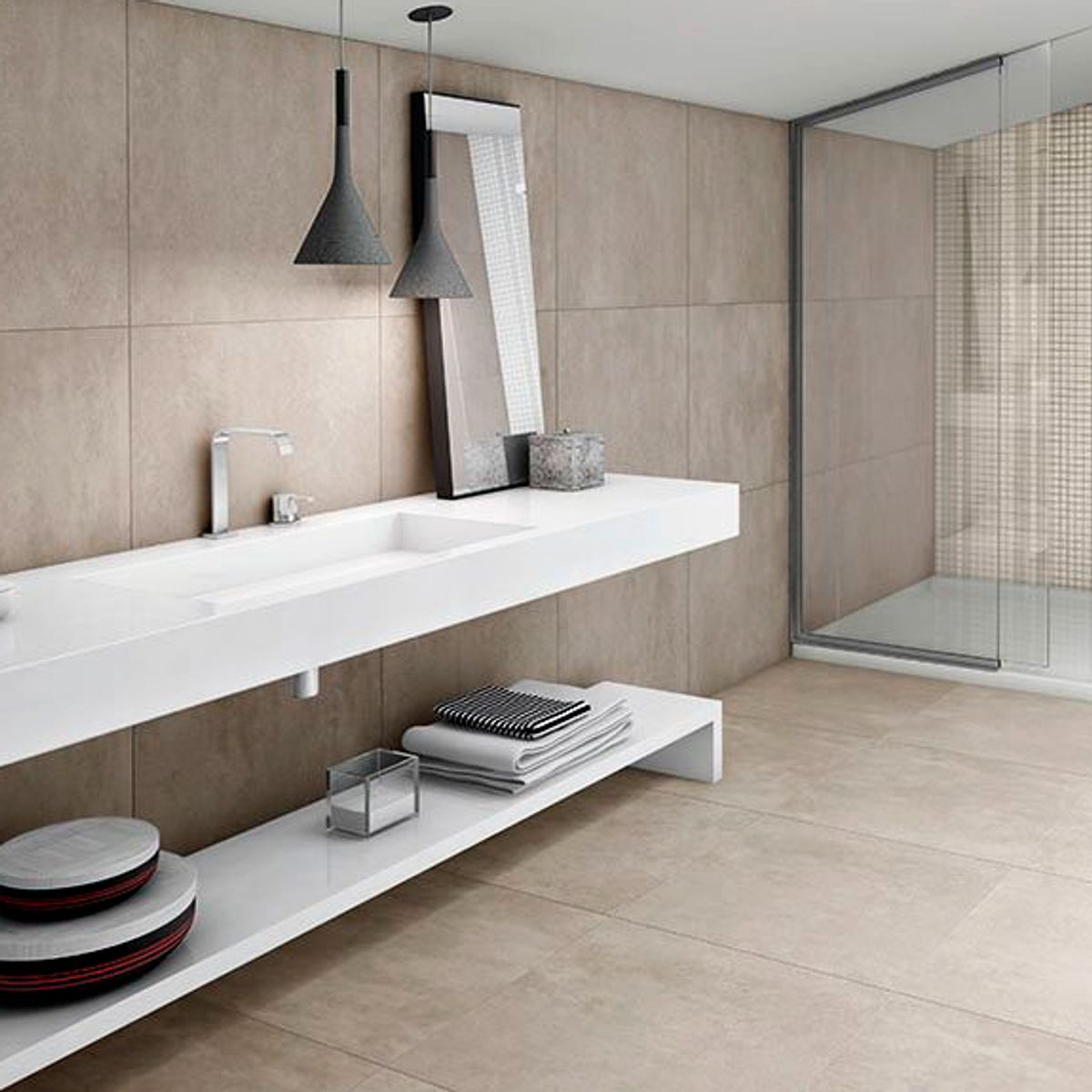 Porcelanato Cemento Grigio Cinza Acetinado Retificado Interno 60x60cm Caixa 2,2m² Biancogres, marca Biancogres - Foto Principal