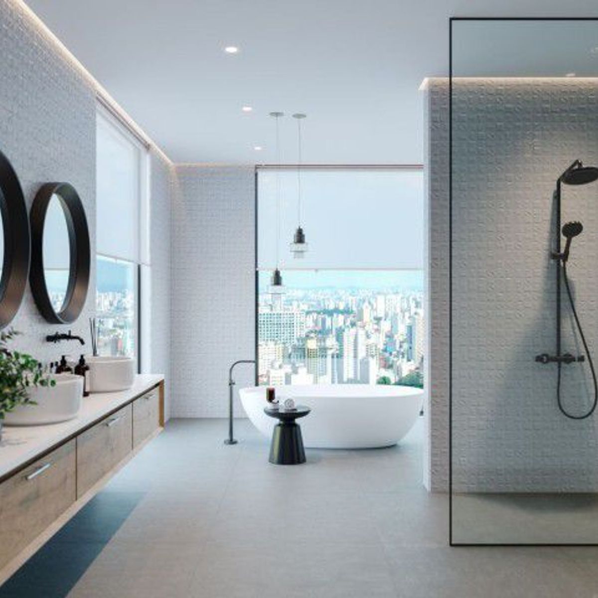 Piso Porcelanato Acetinado Retificado Cinza Interno 60x60cm Cemento Grafite Biancogres Caixa 2,2m², marca Biancogres - Foto Principal