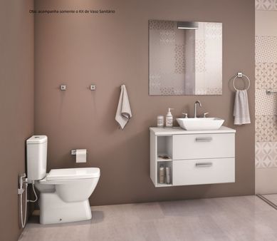 Kit Suite Bacia com Caixa Completo Branco Incepa