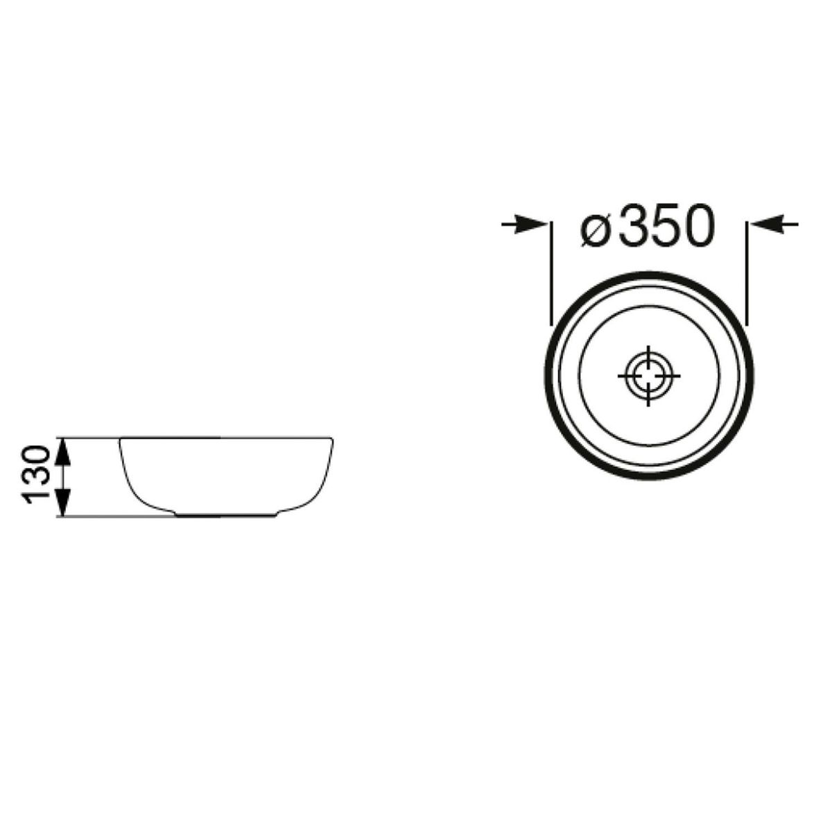 Cuba Apoio 35cm Optica Cr35 Branco Roca, marca Roca - Foto 2