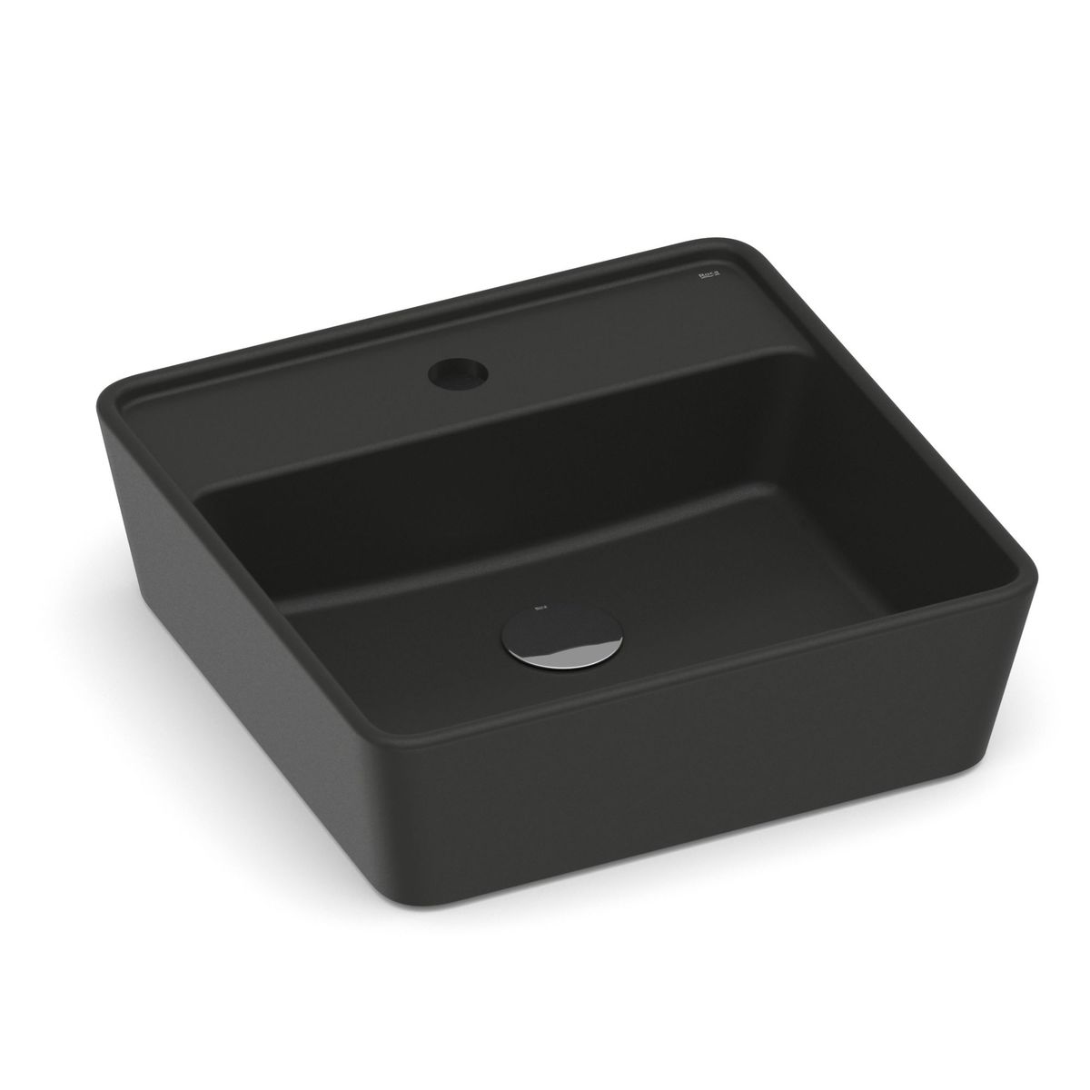 Cuba de Apoio com Mesa Quadrada Preta Matte 42x42cm Optica Roca, marca Roca - Foto Principal