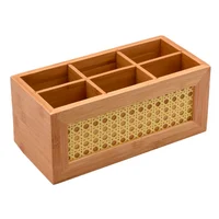 Caixa Bambu Com 6 Divisorias Just Home Collection