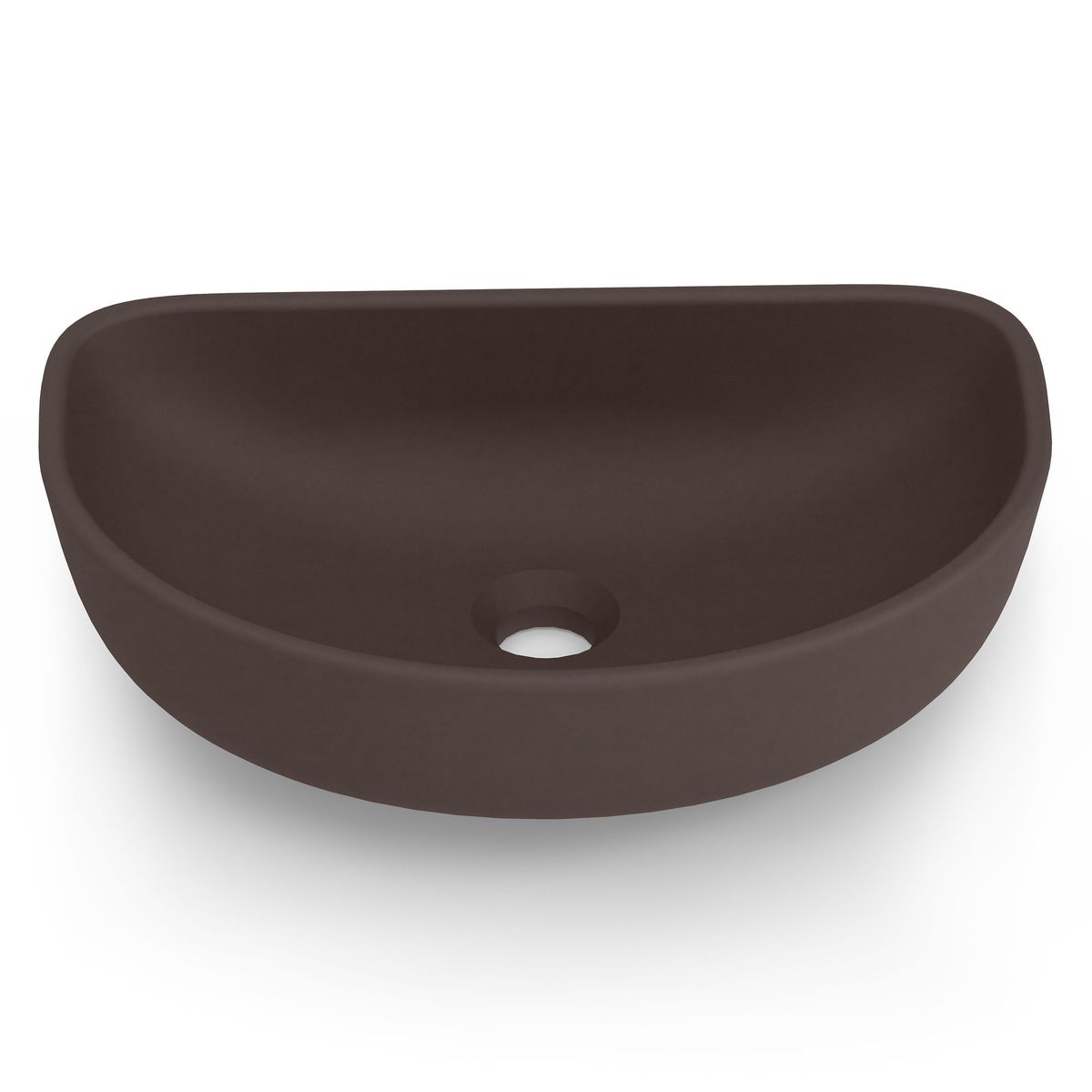 Cuba de Apoio Oval Cafe 45x30cm Optica Roca, marca Roca - Foto Principal