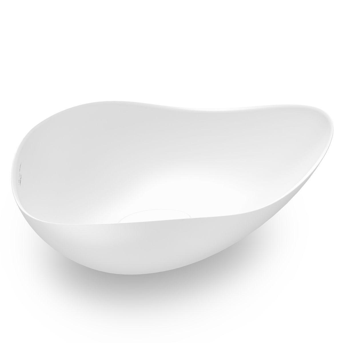 Cuba de Apoio Oval Branca Matte 54x375cm Ruy Ohtake Roca, marca Roca - Foto Principal